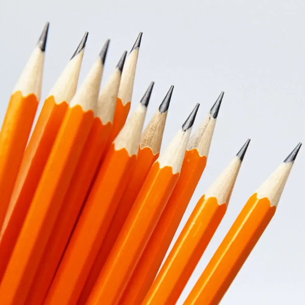 1/5/10Pcs HB Yellow Holder Sketch Pencil Wooden Lead Pencils Childrens Writing Pencils Office Painting Drawing School Stationery 3