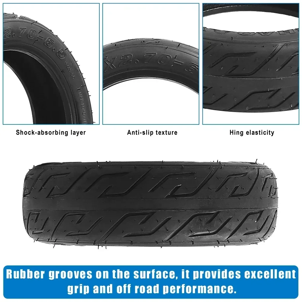 Description Picture 5 of item10x2.70-6.5 Tubeless Tire Vacuum Thickening Wear Resistance 10 Inch Tyre for Electric Scooter Balance Car Tires Replacement