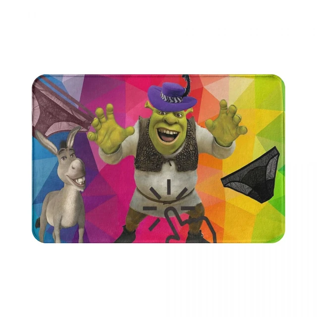 Shrek o terceiro capacho tapete tapete de pé tapete de banho antiderrapante  wc varanda salão durável lavável - AliExpress