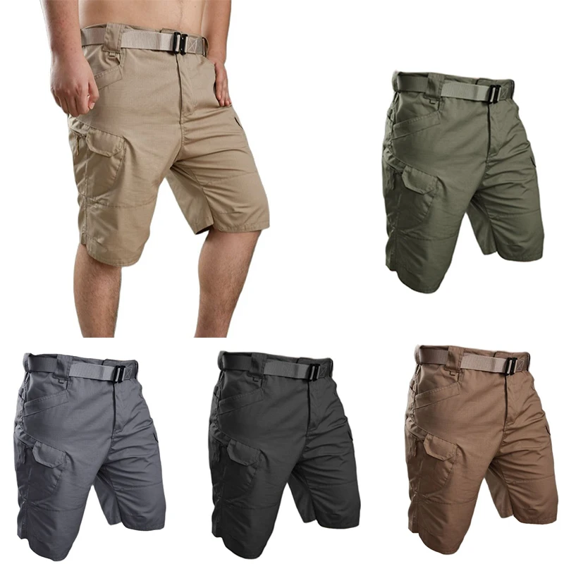 Men's Classic Tactical Shorts Solid Upgraded Waterproof Quick Dry Multi