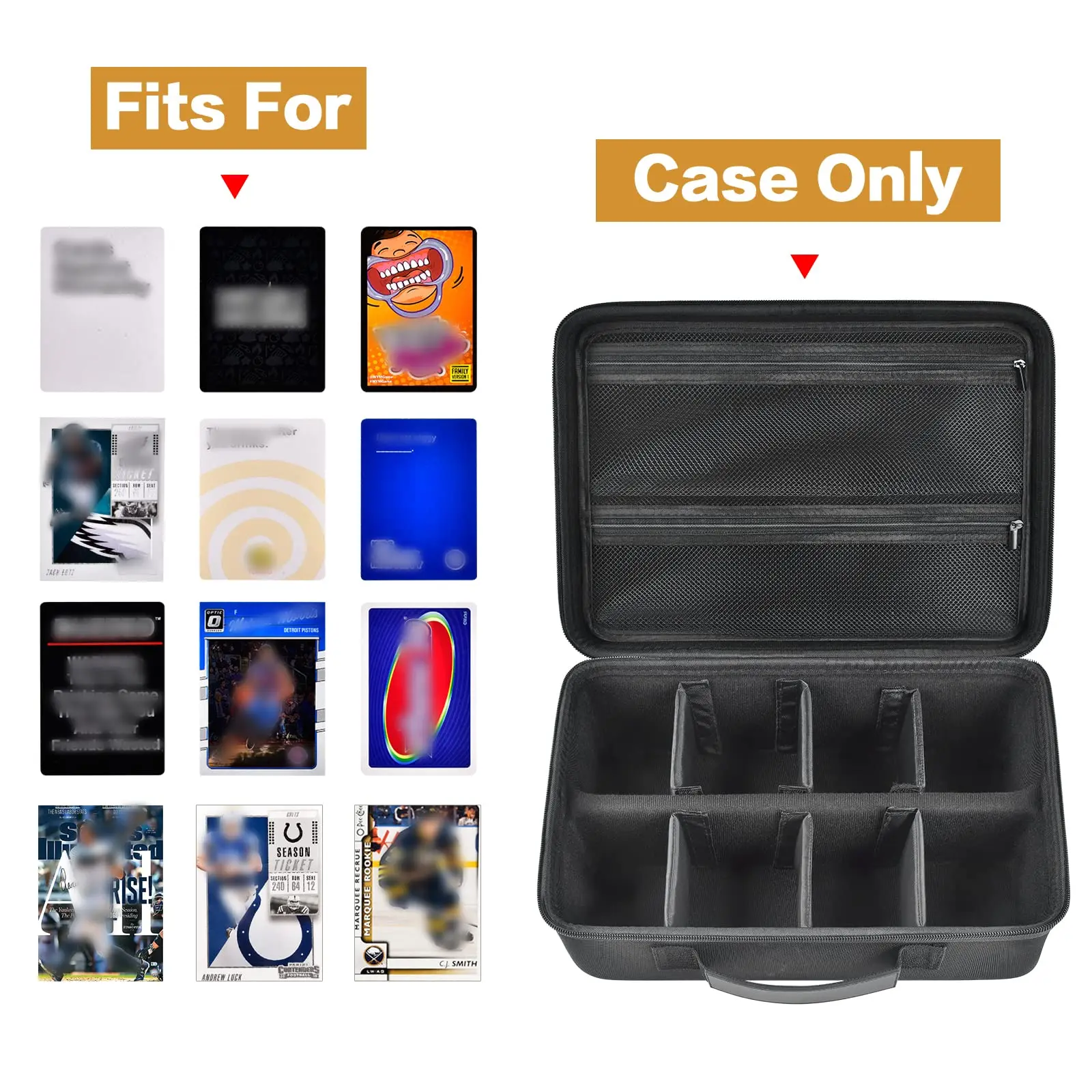 Card Holder Trading Card Case Storage Box Deck Boxes for 2700+ Standard Card Games Travel Organizer Holder Compatible with TCG
