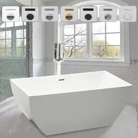 59" X 30" Acrylic Freestanding Bathtub | Home Improvement Bathtubs with Contemporary Design for Soaking and Bathing 1