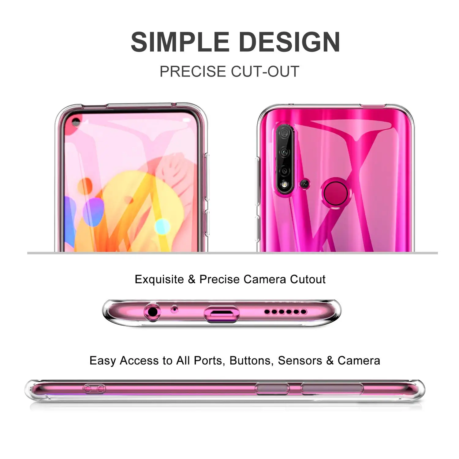 Premium Transparent Soft TPU Clear Phone Cover