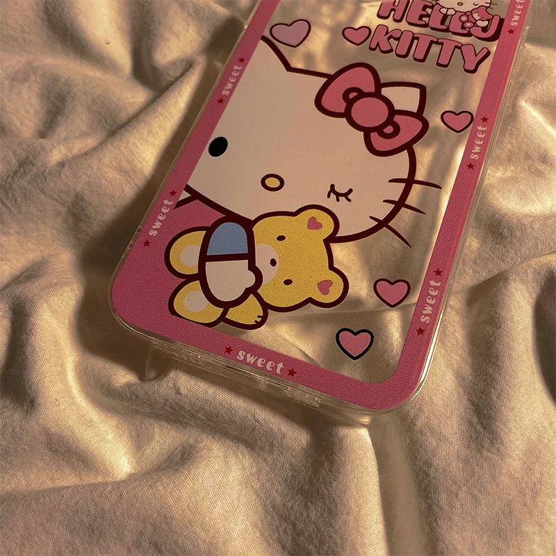 Hello Kitty 2022 CASE For IPhone 11 12 7 8P X XR XS XS MAX 11 12pro 13 pro max 12 promax 2022 Cartoon Cute Soft Shell Phone Case iphone 13 pro max wallet case