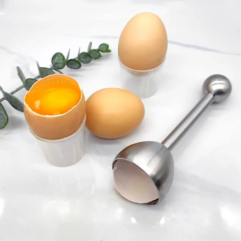 Stainless Steel Egg Cracker Topper Eggshell Cutter Egg Cracker Opener Shell Separator Remover Cutting Tools Kitchen Tools