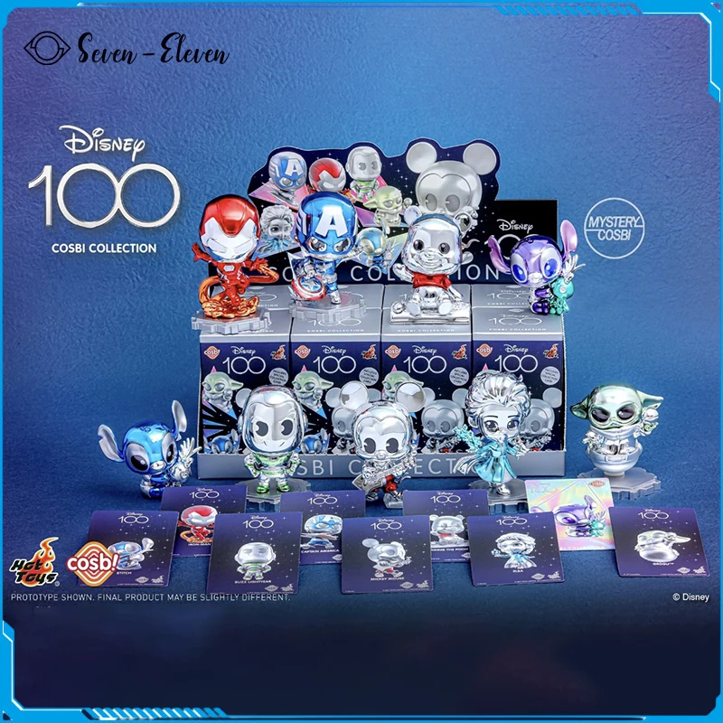 

Hottoys Blind Box Disney Stitch Classic Character Series Cosbi Collection Electroplated Material Trendy Play Mickey Garage Kit