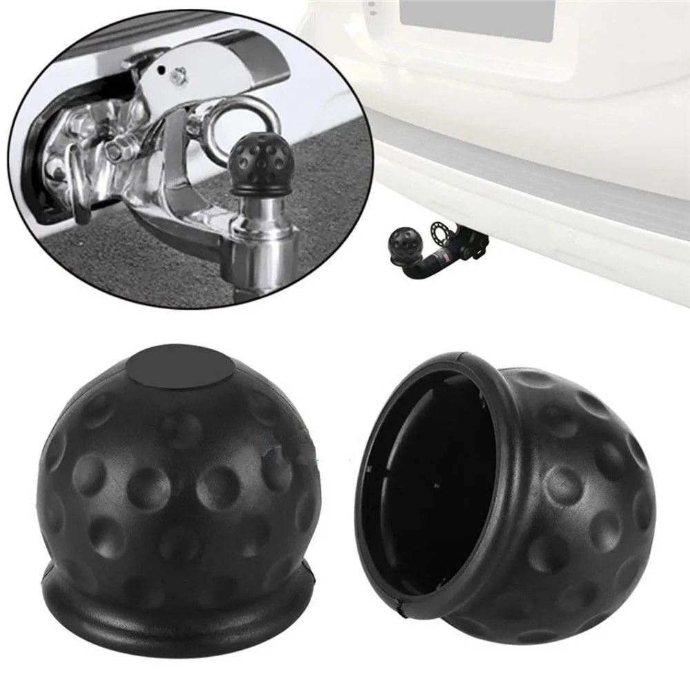Trailer Ball Cover 50MM Tow Bar Ball Cover Cap Trailer Ball Cover Tow Bar Cap Universal Hitch Trailer Towball Protect Car Accessories