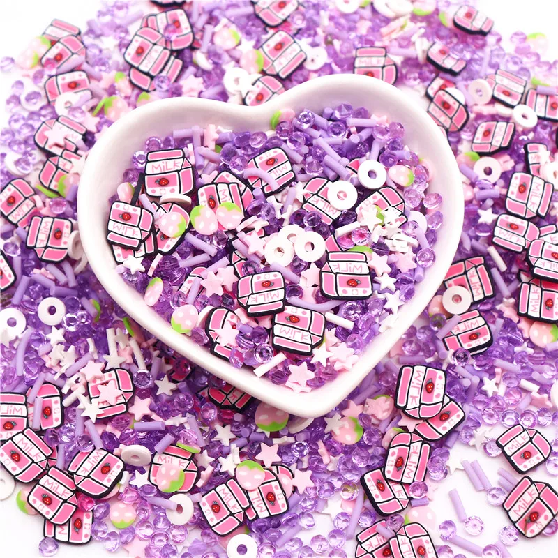 Polymer Clay 20g Flower Fruits Hot Soft Clay Slices for Nail Art