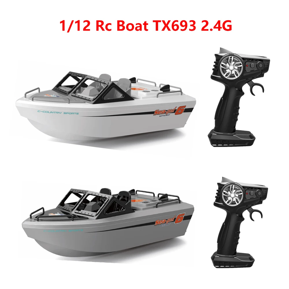 1/12 Rc Boat TX693 2.4G Powerful Brushless Motor Long Range Wireless Electric Remote Control Fast boat Model Toys Boys remote control boat