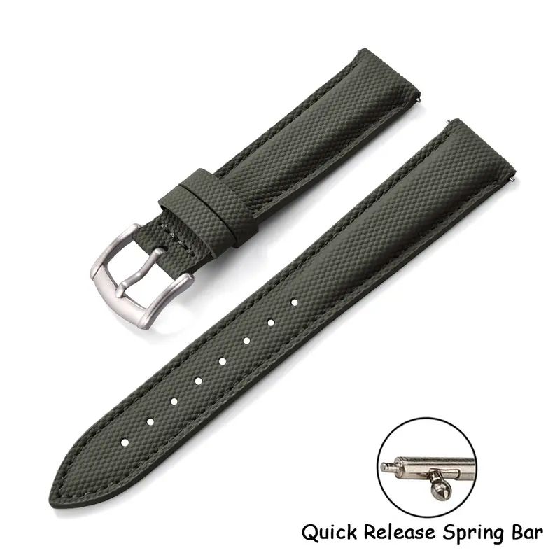 New Coated Sailcloth Strap 18/19/20/22mm Sport Fabric Waterproof WristBand Universal Accessories For Smart Watch Huawei/Samsung - Image 29