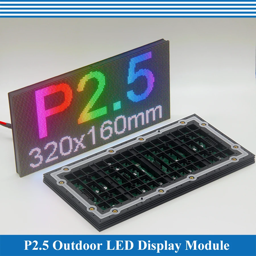 320*160mm Outdoor P2.5 P3.076 Full color LED Display Module ...