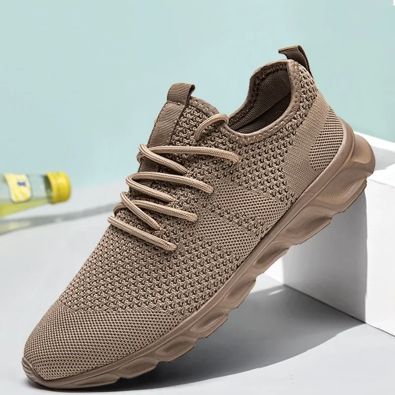 Sport Shoes Men's Sneakers Breathable Running Ultralight Comfortable Casual Footwear Mesh Size 36-46