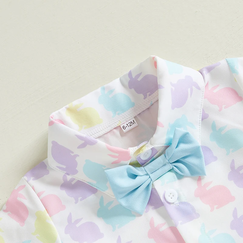 Boys Bunny Bowtie Easter Set 5