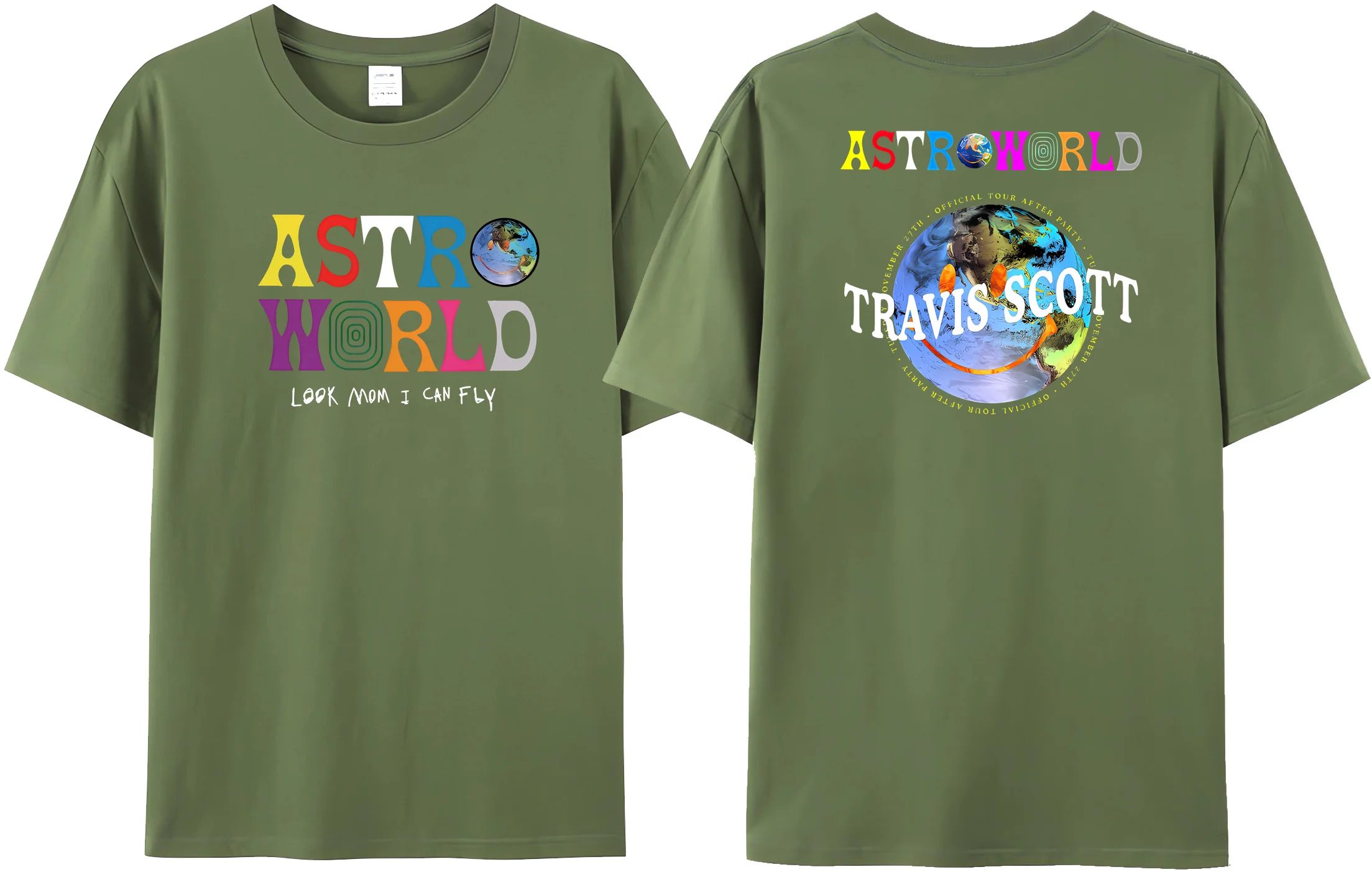 

New Summer Hip Hop T Shirt Men's Cactus Jack Astroworld Pop T Shirt Wish You Were Here Letter Print Fashion T Shirt Tops tee