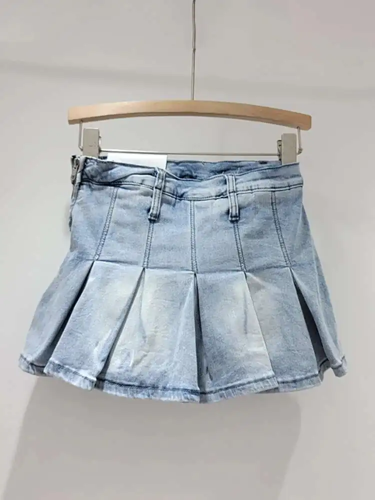 Mini Skirts A Line Denim Skirt 3d DEAT Women's Denim Skirt Slim