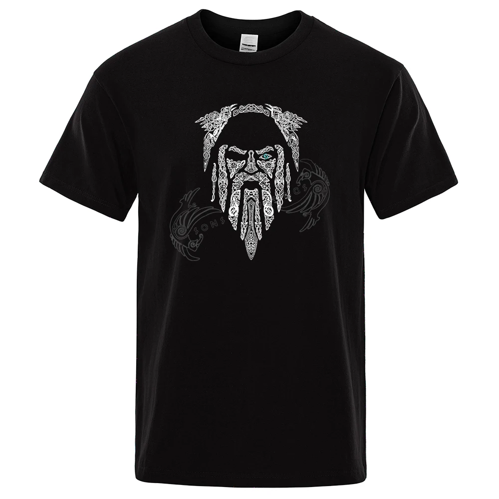 

Odin Vikings T Shirt Men Viking Legend Mens Brand Tees Short Sleeve Retro Adult T-Shirt 2021 Summer Print Tops Hip Hop T-Shirt