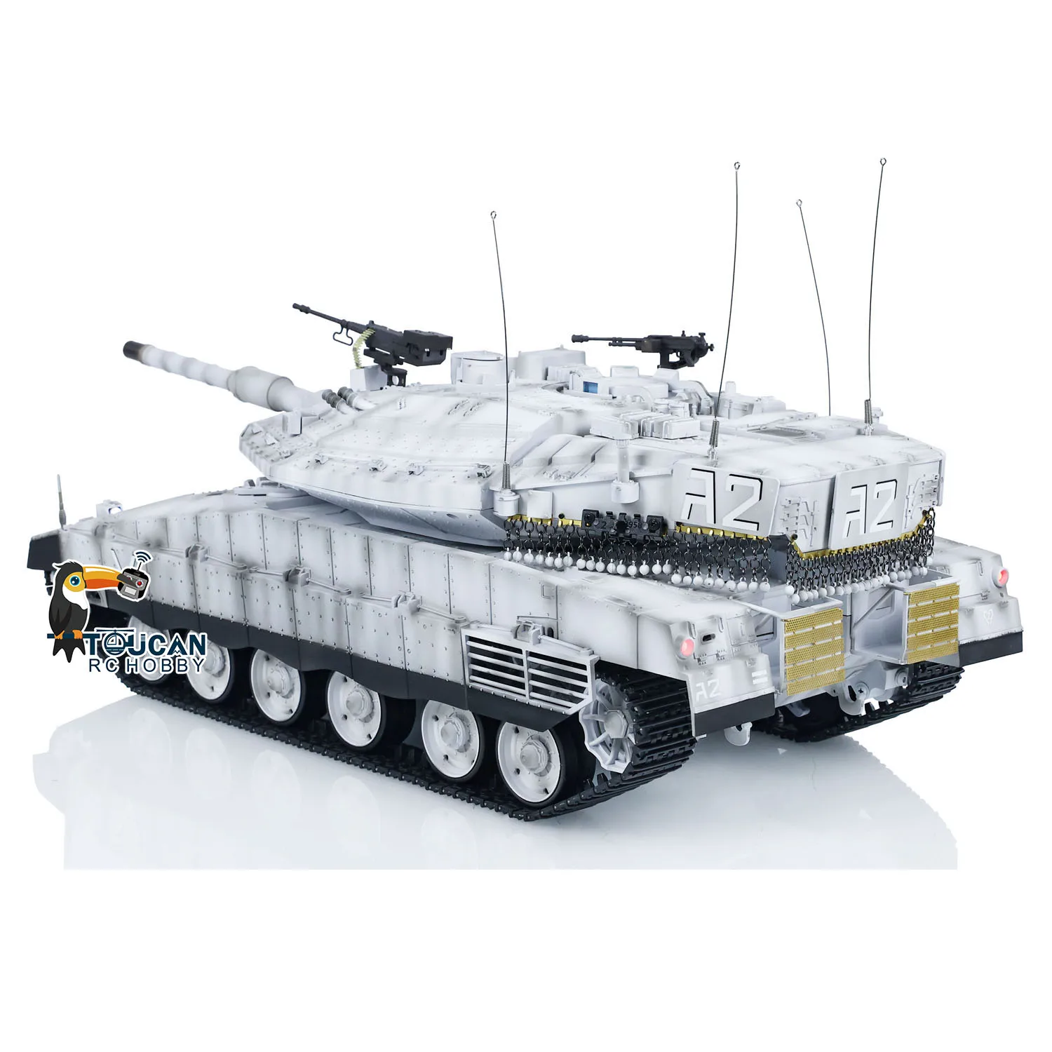 Toys Heng Long Merkava RC Main Battle Tank 1/16 IDF MK IV 3958 Remote Control PanzerTanks Cars Toys for Boys TH23437 4