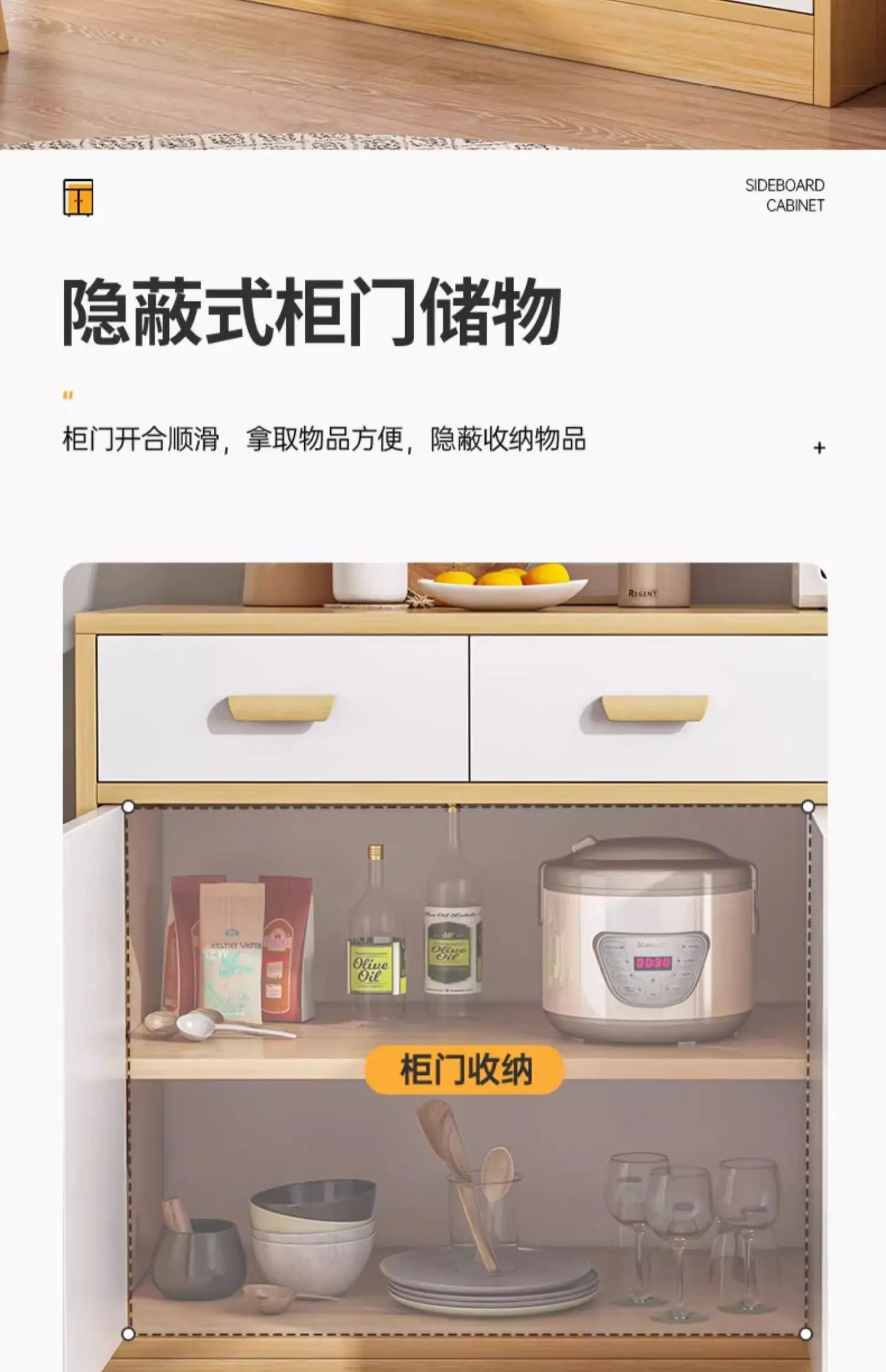 Nordic White Cabinets The Living Room Luxury Craft Art Fashion Display Cabinet Aesthetics Drawers Vitrine Home Furniture