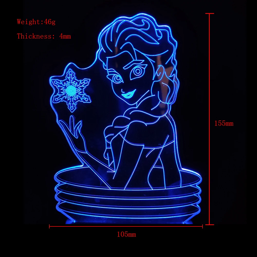 33 Styles Anime Lamp Demon Slayer Acrylic Plate for Light Kids Gift Bedroom Decor LED Manga 3D Night Light Only Acrylic Board bathroom night light