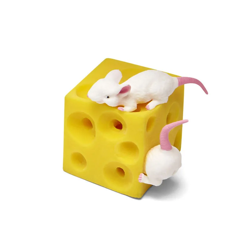 Mouse Hidden in Cheese Squeeze Fidget Toys For Kids Anti Stress ADHD Funny Gifts Regalos Para Cumpleaños Infantil Invitados 4