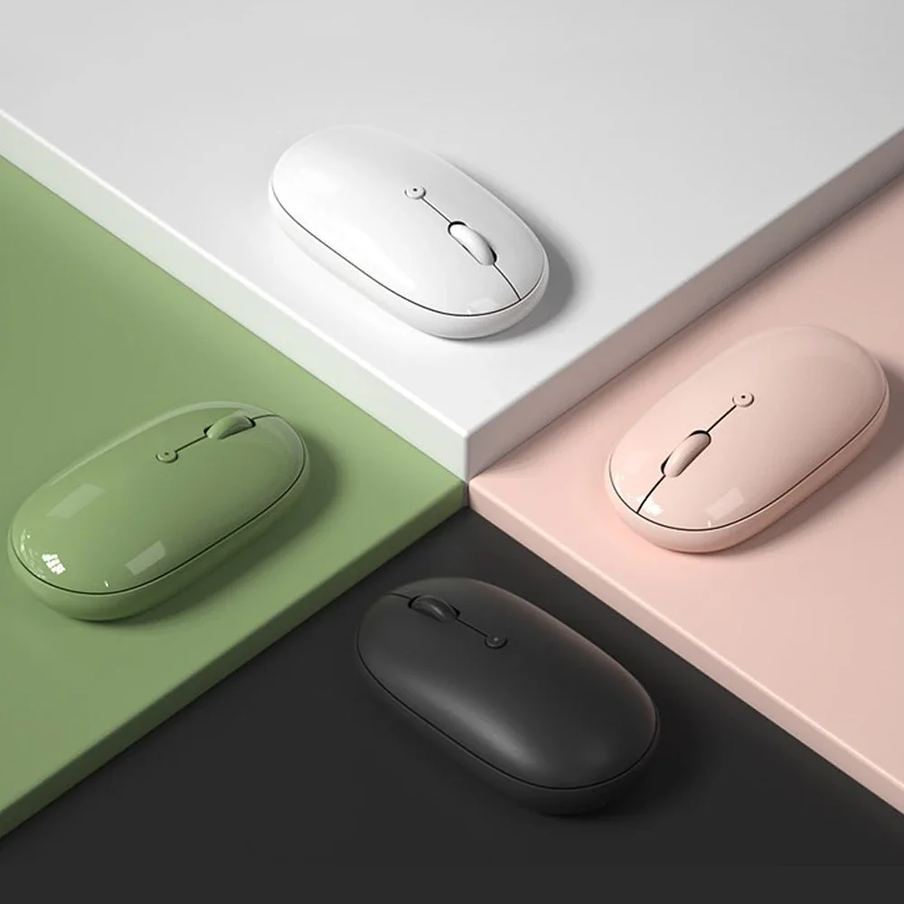 Mouse Da Gioco Wireless Mouse Ergonomico Silenzioso Compatibile Con Bluetooth Ricaricabile Per Mac Laptop Phone Tablet Computer Pc Gamer