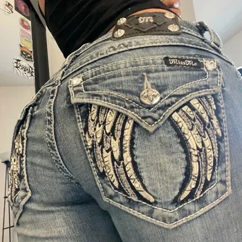 Women’s Vintage Sequin Baggy Jeans 4