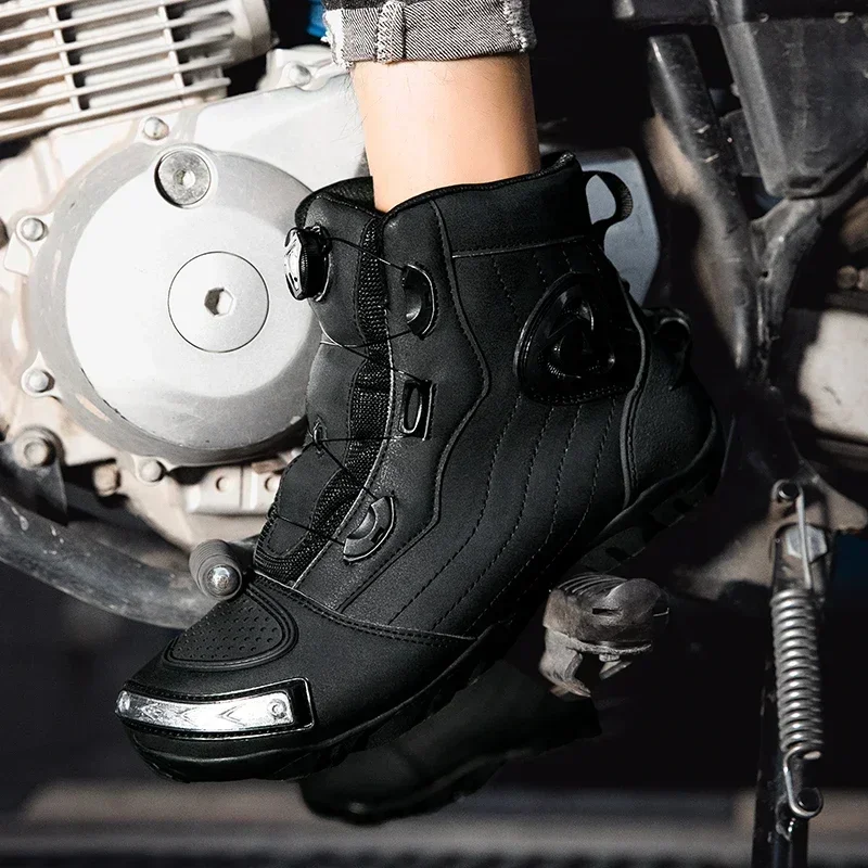 靴 MOTORCYCLE BOOTS #700 sole Motorbike Boots Motorcycle Riding Shoes ​racing Stylist