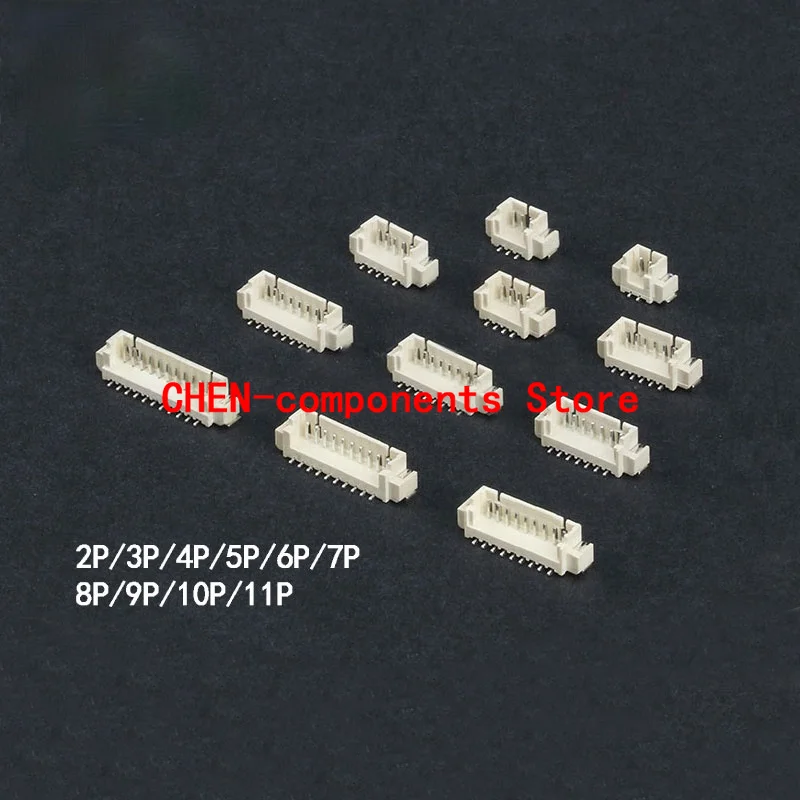 10PCS NEW vertical paste 1.25MM connector patch 2P3P4P5P6P7P8P9P10P11P