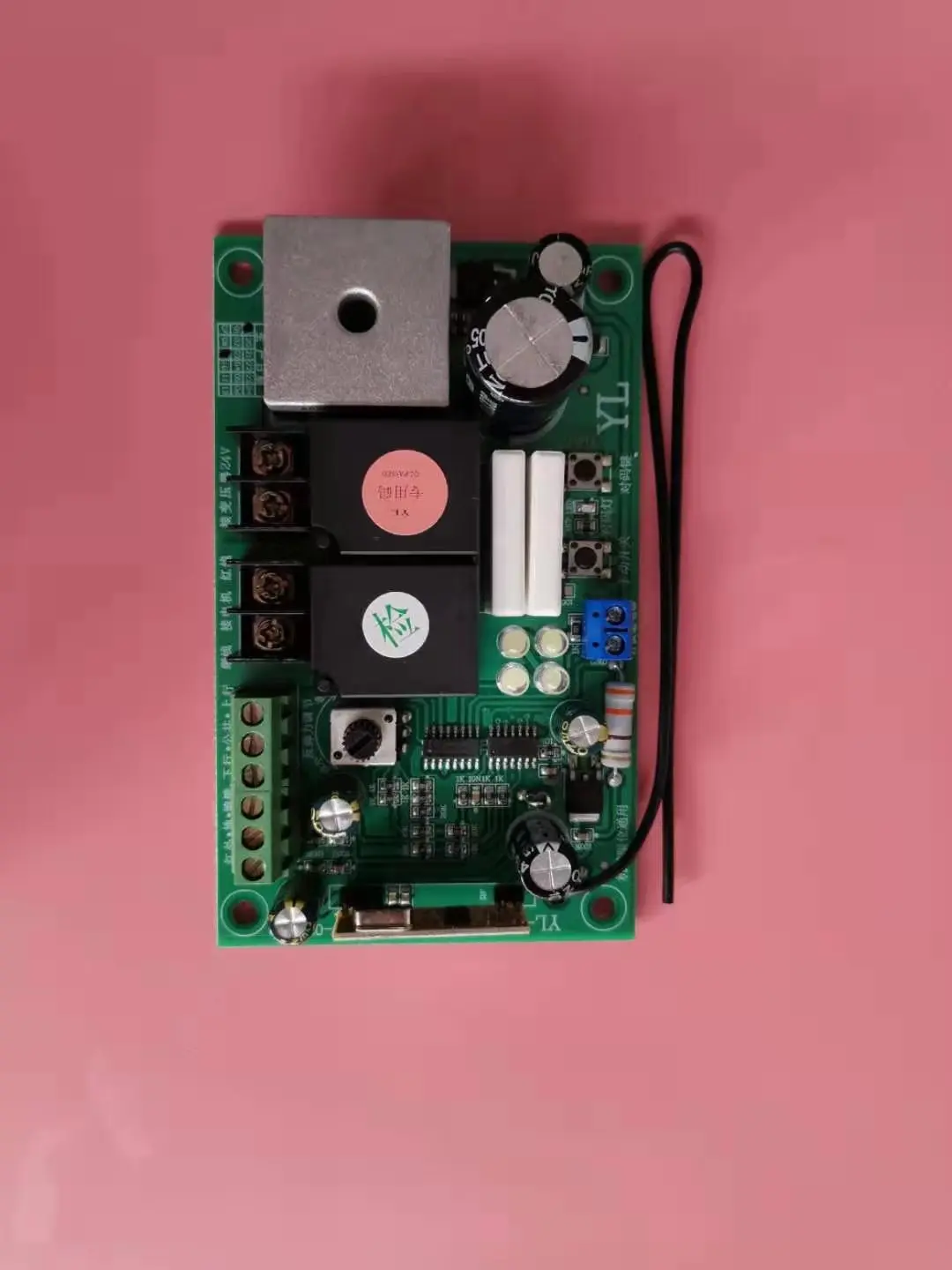 24V General Mechanical Limit Garage Door Motherboard 315M433M Flap Door Controller Receiving Board with Dual Remote Control 5