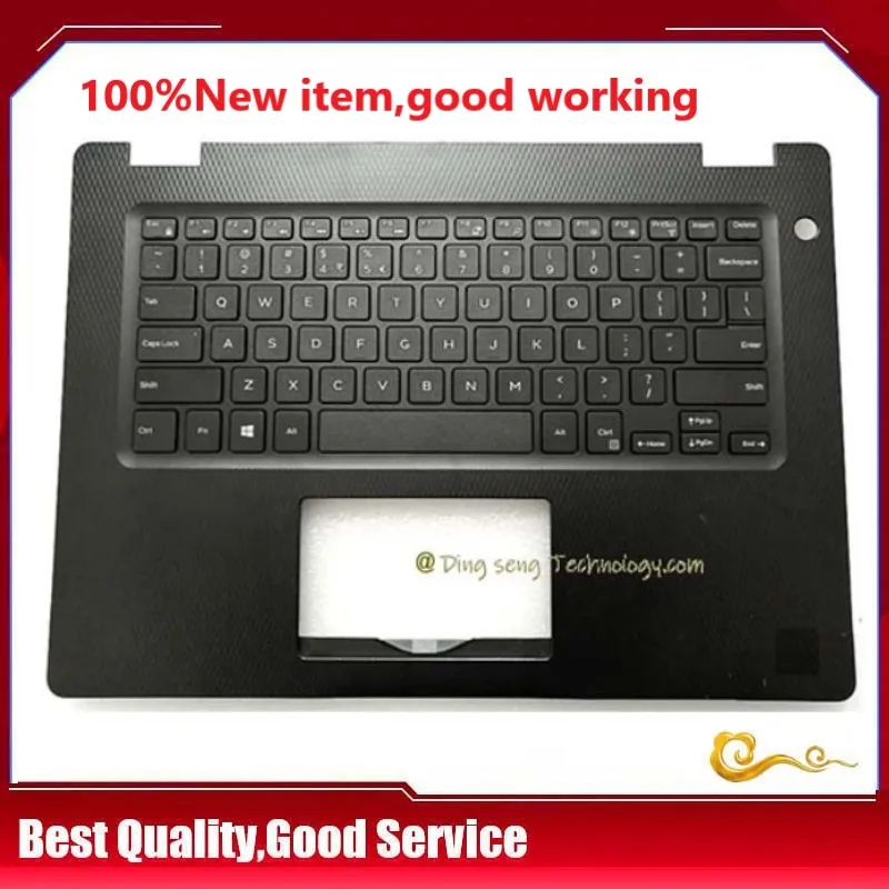 

YUEBEISHENG New/org For Dell Inspiron 14 3000 3482 3493 3480 Vostro 3480 Palmrest US Keyboard Upper cover D2JD8 0D2JD8