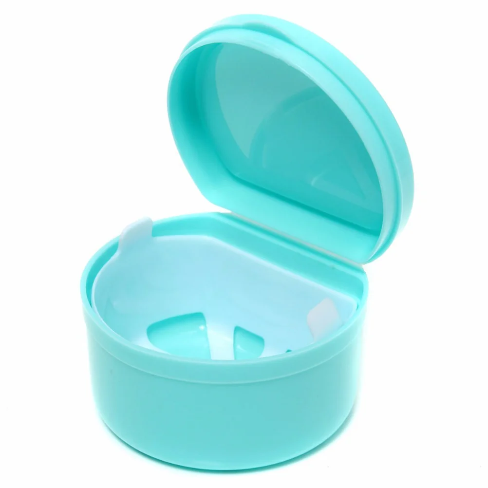 

Denture Bath Box 1Pcs Retainer Case False Storage Case Box with Strainer ( )