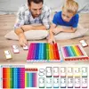 Times Table Chart Multiplication Flash Card with Multi-Math Cards Learning Tool Pop-It Math Fidget Toy Preschool Education 5
