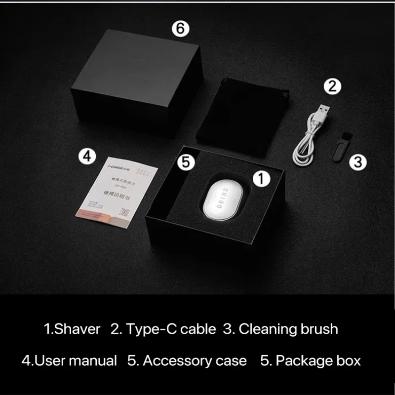 Mini Portable Electric Shaver Men Multi-Function Waterproof USB Rechargeable Shaver