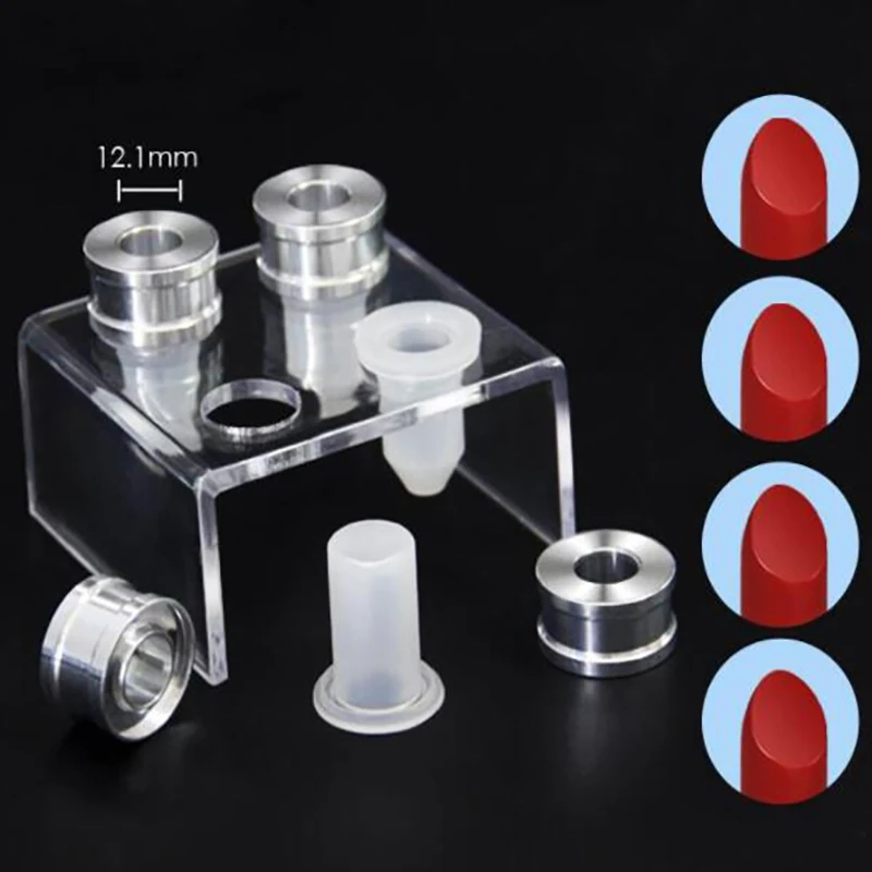 4 Cavities Simple Design DIY Makeup Cosmetics Lipstick Mould Silicone Lipstick Mold Making Tool 3