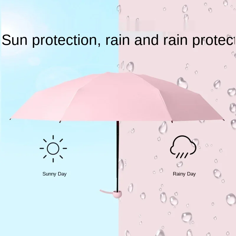 Sun Umbrella Very Small Mini Umbrella Vinyl Pocket Sun Protection and Ultraviolet Protection Parasol