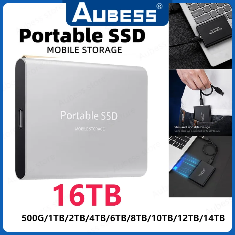 Highspeed External Hard Drive 500GB 1TB 2TB 4TB 8TB USB3.1 SSD 2.5