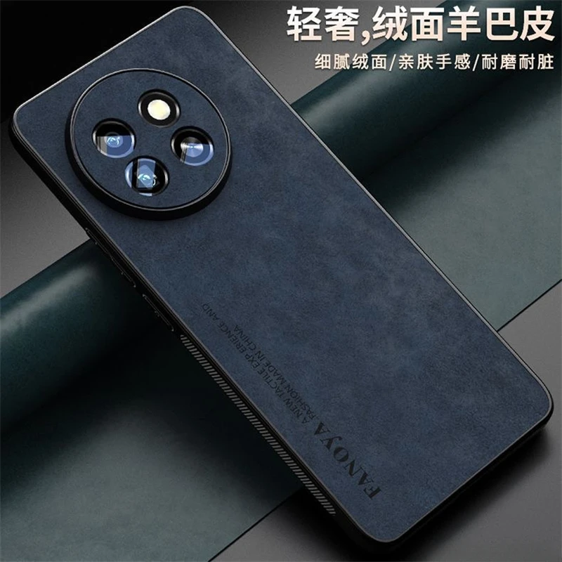 Luxury Skinsheep Leather Shockproof Silicone Bumper Case with Camera Protection