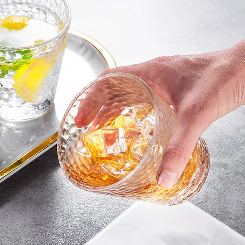 10.3oz 300ml Creative Cup Fashioned Rum Glass Liquor Spirits Beer Wine Glasses Glassware for Bourbon Transparent Household Glass