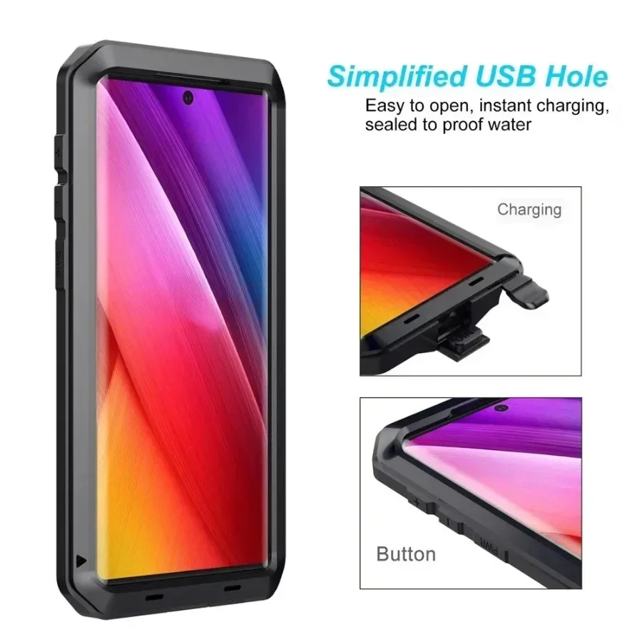 Luxury Armor Metal Heavy Duty Shockproof Protection Case