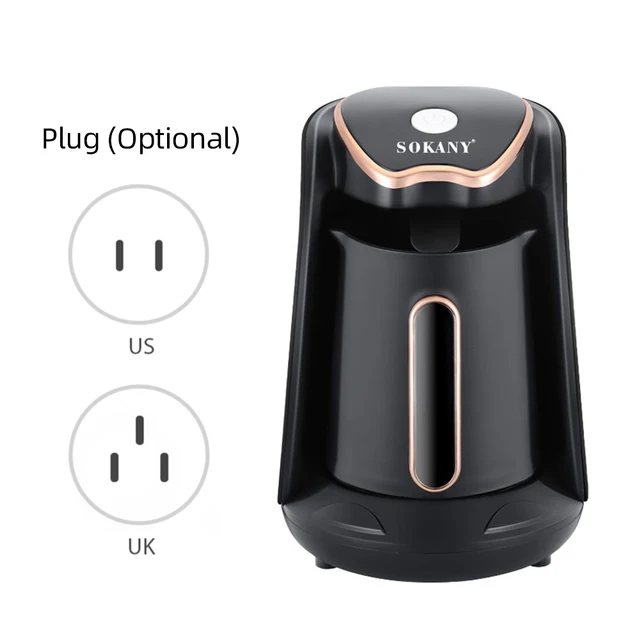 SOKANY Electric Turkish Coffee Maker Machine with 250ml/1 Cup Coffee Pot Single Serve Espresso Maker 600W Heating Coffee Pot 6