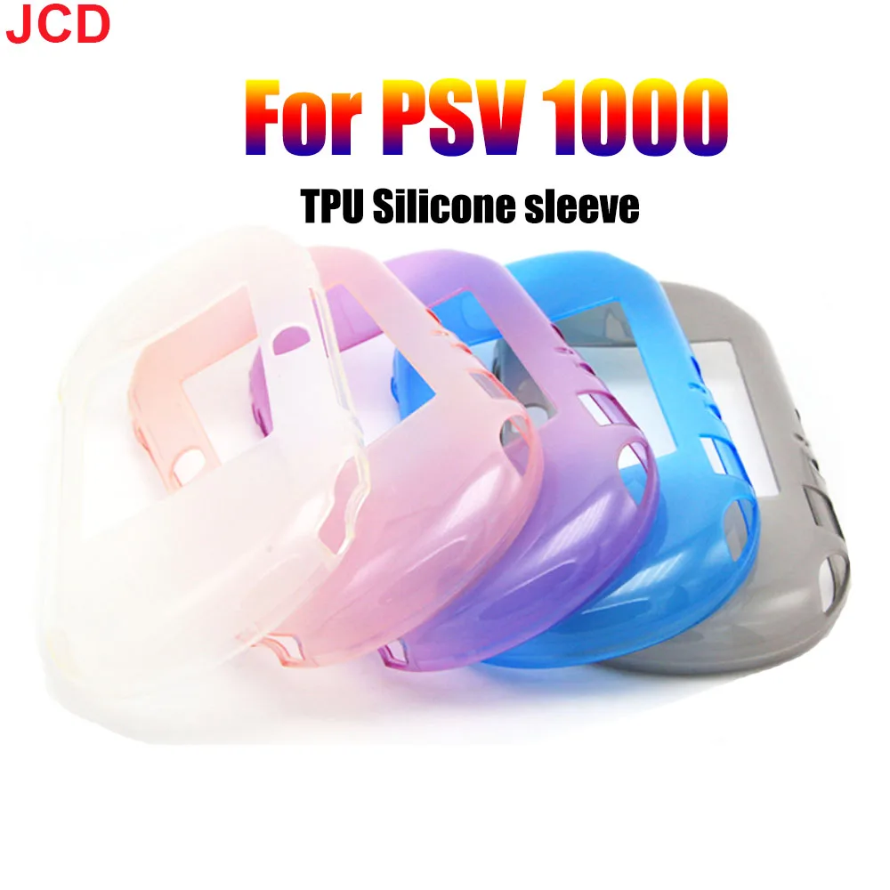 

JCD 1pcs TPU Soft Protective Cover Shell For psv1000 Psvita PS Vita PSV 1000 Console Full Body Protector Skin Silicone Case