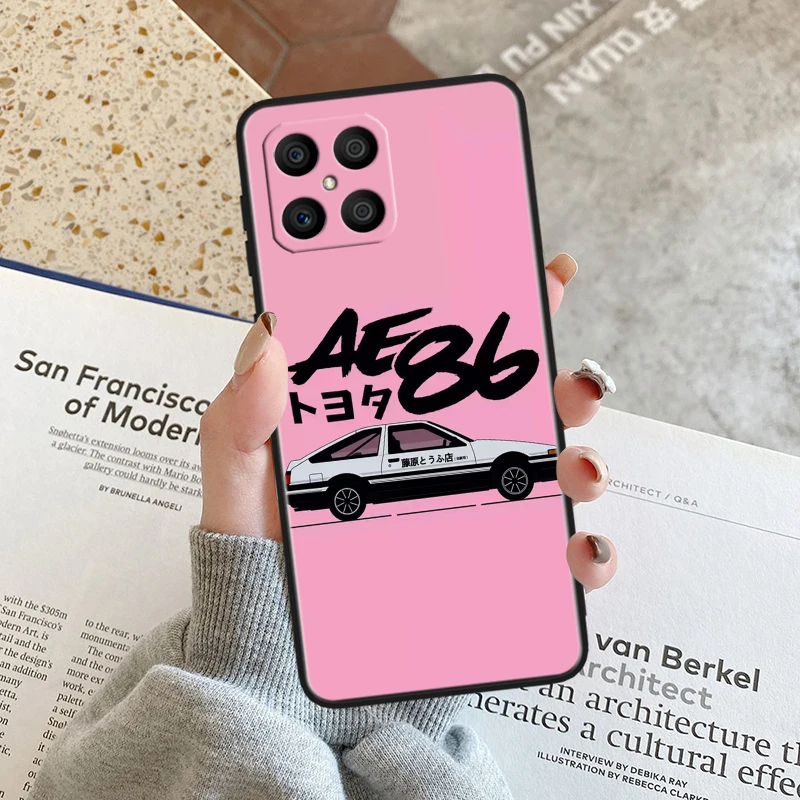 Initial D Anime Black Soft Phone Case Cover