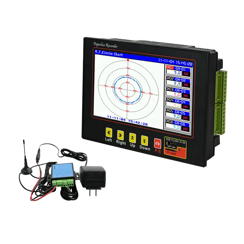 

Industrial Universal Digital 1-6-8-12 Multi channel paperless recorder temperature controller extensible data logger