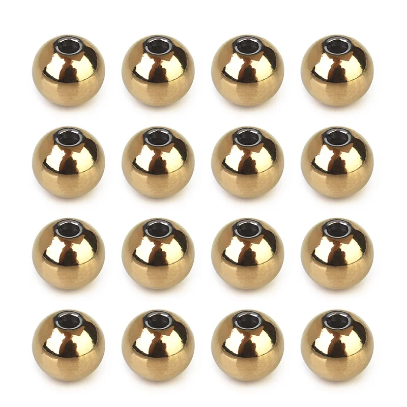 Rose Gold & Black Stainless Steel Beads