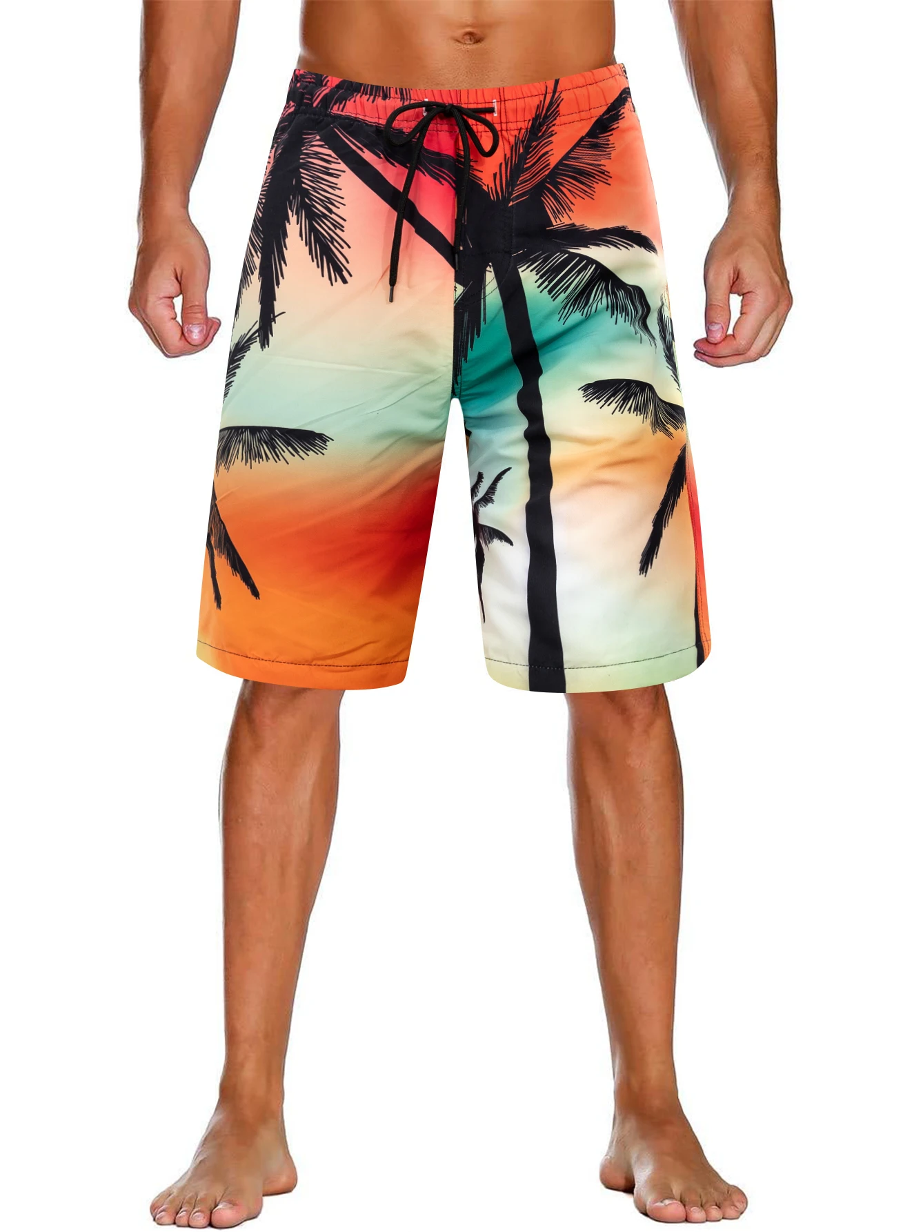 Men's Quick Dry Swim Trunks Outdoor Lightweight Beach Shorts with Mesh Lining Swimsuit Swimwear Spring&Summer Athletic Pants