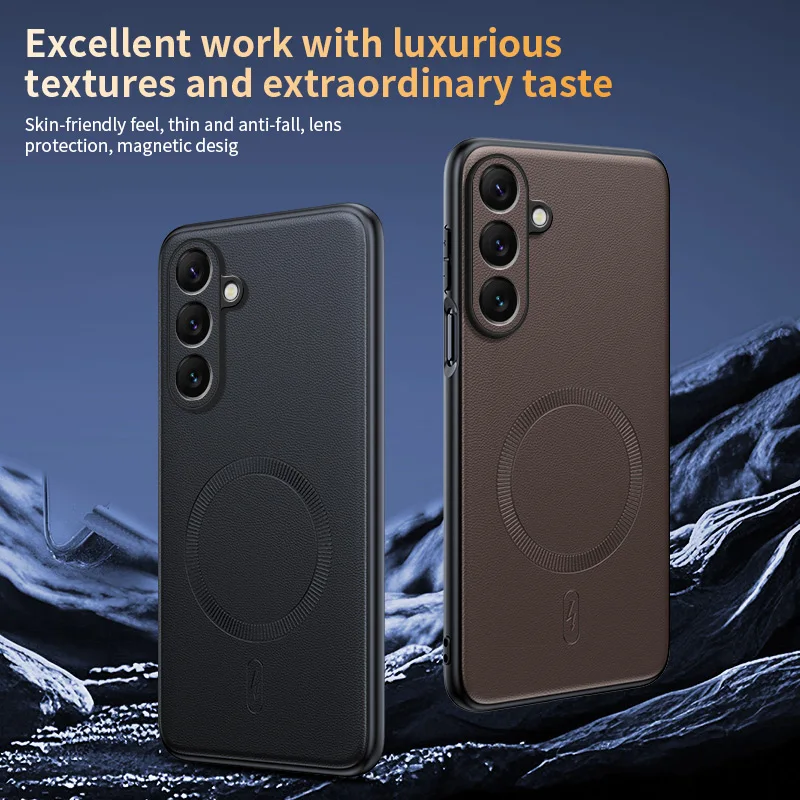 Vintage Sheepskin Magnetic Leather Shockproof Phone Case Cover