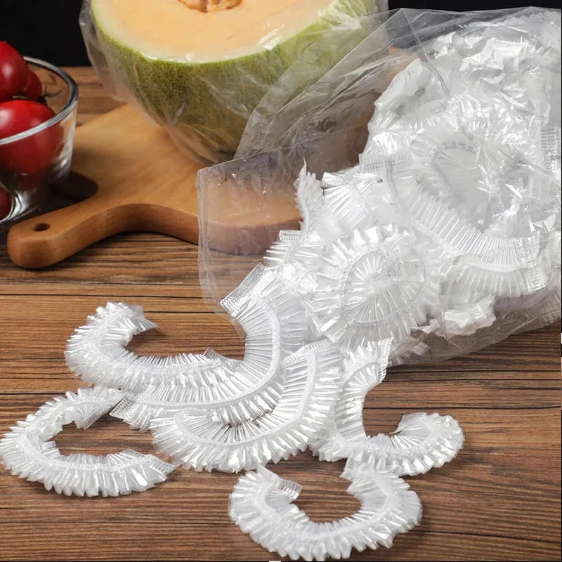 50/100/200/300Pcs Disposable Cling Film Cover Kitchen Fruit Plastic Fresh-Keeping For Food Bread Storage And Outdoor Picnics 6