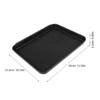 3pcs Shoe Tray Waterproof Nonslip Multipurpose Black Low Profile Thin Drip Tray Outdoor Mat Plastic Boot Large Trays 5