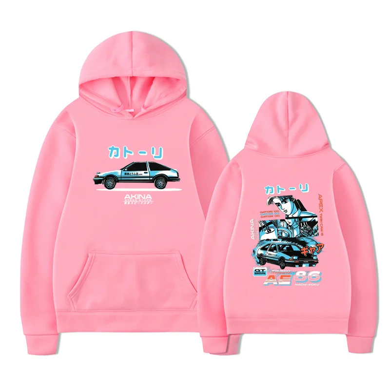 Initial D Manga Hachiroku Shift Drift Men's Hoodie Anime Takumi Fujiwara Tofu Shop Delivery AE86 Sweatshirt Streetwear Pullover