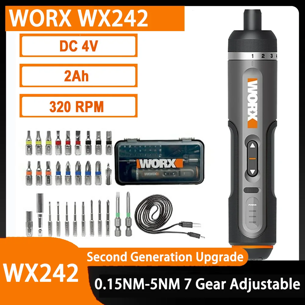 Worx4VElectricalScrewdriverSetsWX242SmartCordlessElectric